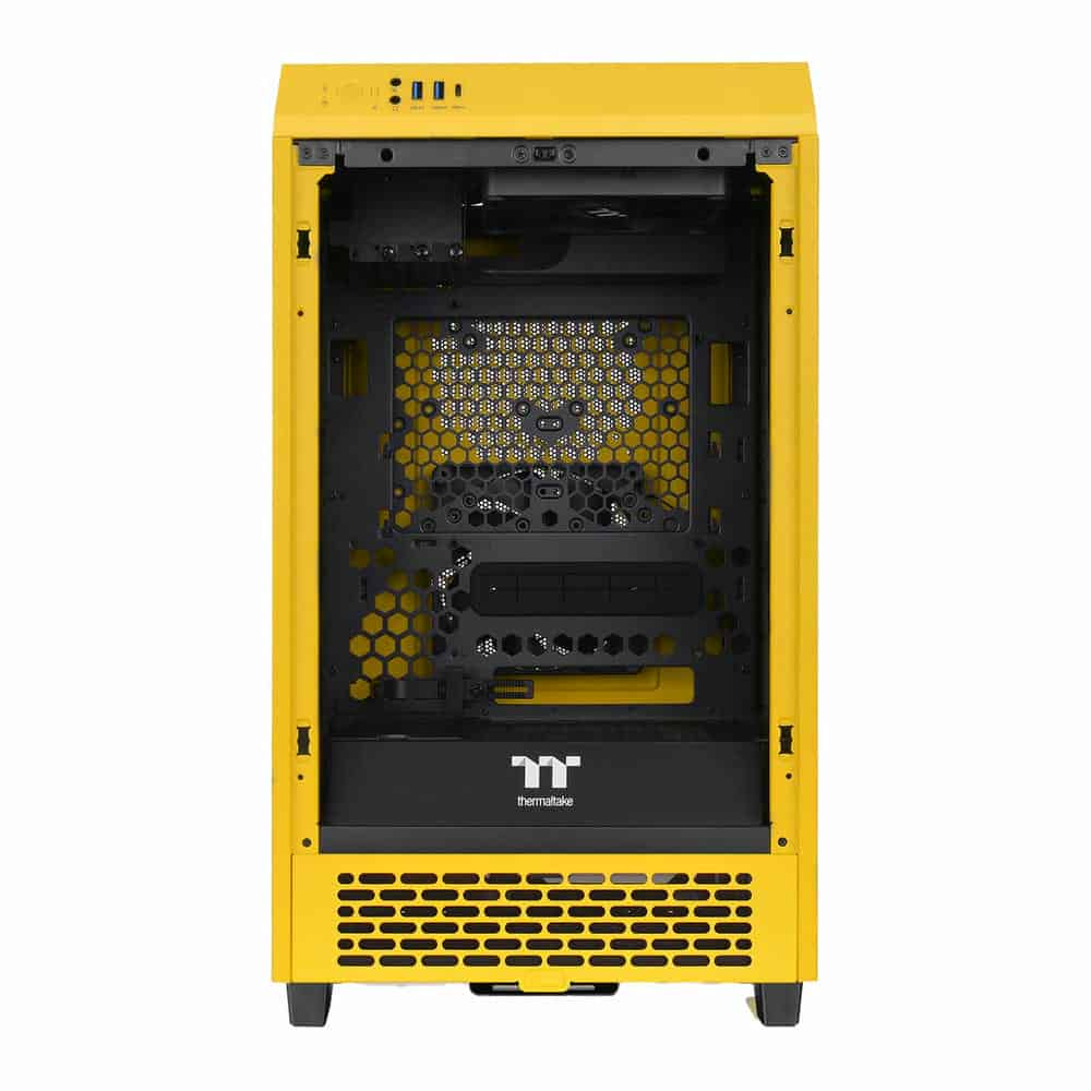 (image for) Thermaltake The Tower 200 Bumblebee Mini-ITX PC Gaming Case + LCD Panel Kit Bundle